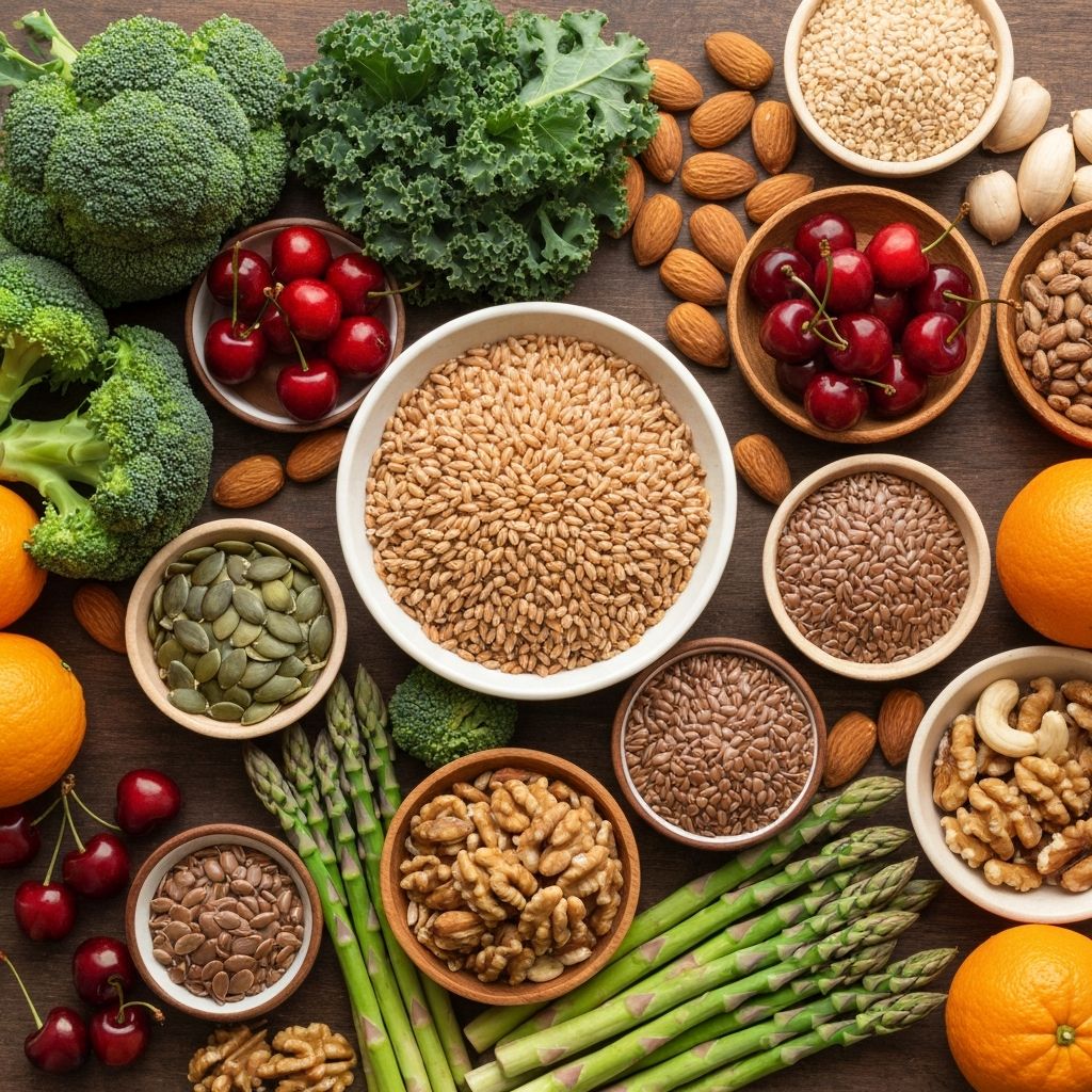 Healthy nutrition and balanced foods